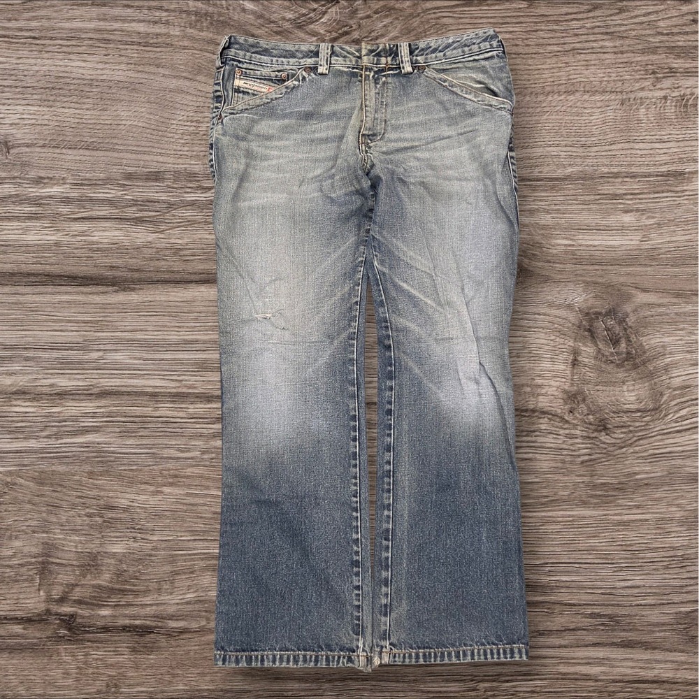 Diesel Industry Only The Brave Jeans Mens 36 Made in Italy Distressed Blue Denim